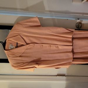 Vintage two-piece linen-look dress